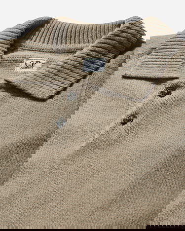 Пуловер C.P. Company Chenille Cotton Polo Knit Sweater Бежово | 18CMKN070A-005687G 327, 3