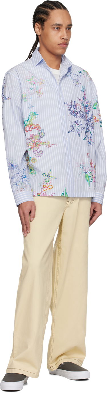 Риза Perks And Mini Perks and Mini Fractal Stripe Shirt Синьо | 3834, 3