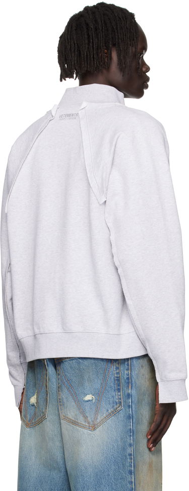 Суитчър VETEMENTS Vetements 'Amsterdam' Zip-Up Sweatshirt Сиво | UH76ZU760GG, 2
