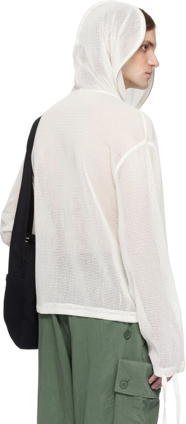 Суитчър KENZO Kenzo Paris Mesh Zip-Up Hoodie Бяло | FF55SW2524CB, 2