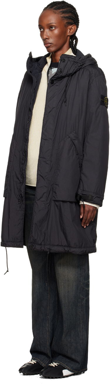 Палта Stone Island Crinkled Reps NY Coat Черно | K2S15 7100003 S0A23, 3