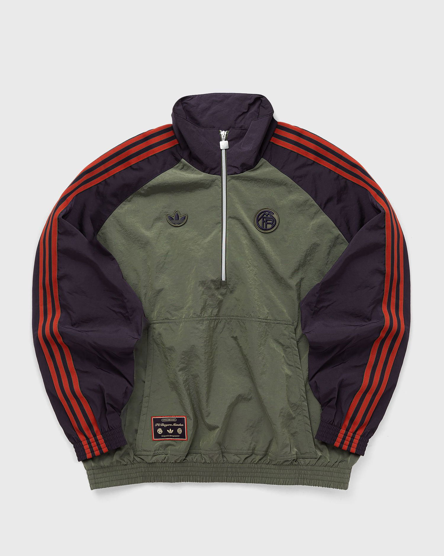 Яке adidas Originals FC Bayern Icon Half Zip Jacket Зелено | JN0112, 0