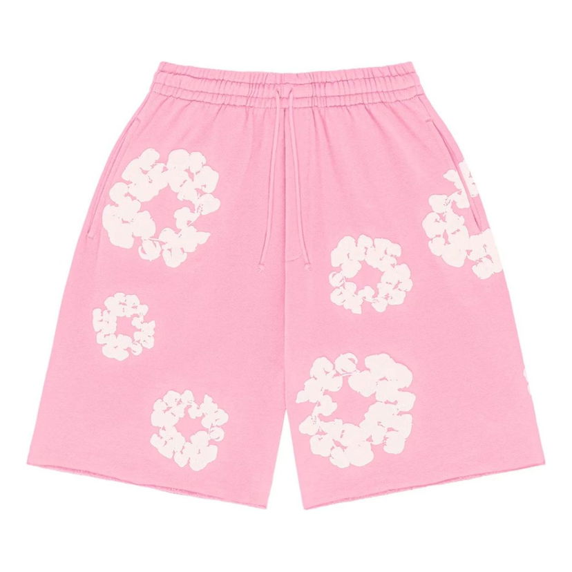Къси панталони Denim Tears Denim Tears Cotton Wreath Logo Shorts Розово | 402-100-30