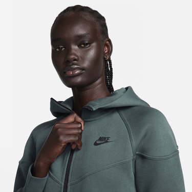 Суитчър Nike Dámská mikina s kapucí a dlouhým zipem Sportswear Tech Fleece Windrunner - Zelená Зелено | FB8338-328, 1