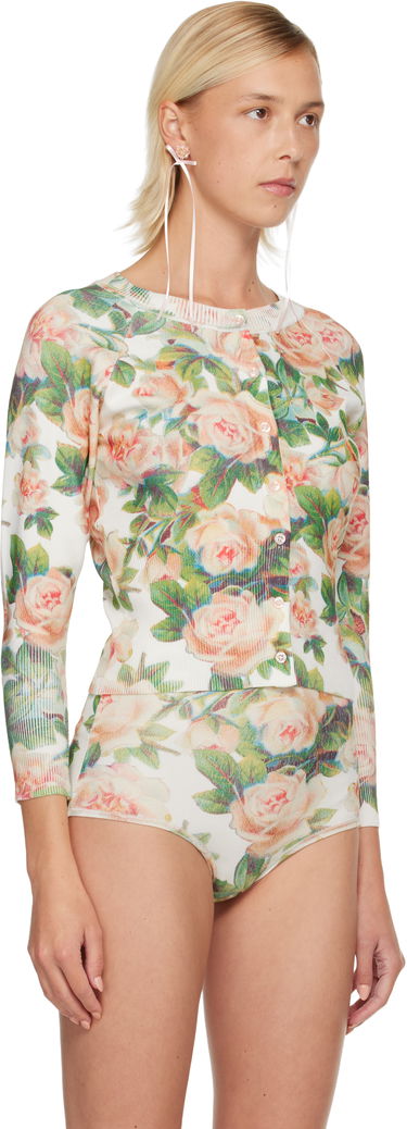 Пуловер Simone Rocha Simone Rocha Shrunken Floral Knit Cardigan Многоцветен | EMK1P 0668, 1