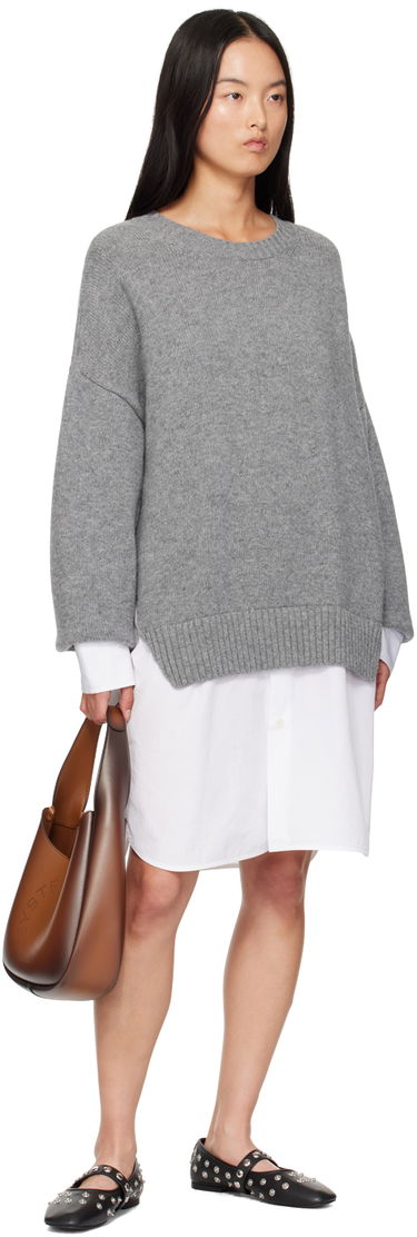 Голяма пазарска чанта Stella McCartney Stella McCartney Logo Slouchy Tote Кафяво | 7B0113WP0462, 3