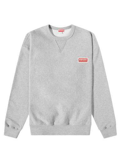 Суитчър KENZO Paris Crew Sweat Pearl Grey Сиво | FD65SW0714ME-94