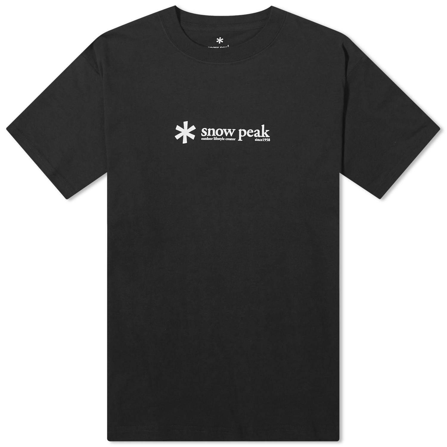 Тениска Snow Peak Logo T-Shirt Черно | TS-24SU201-BLK, 0