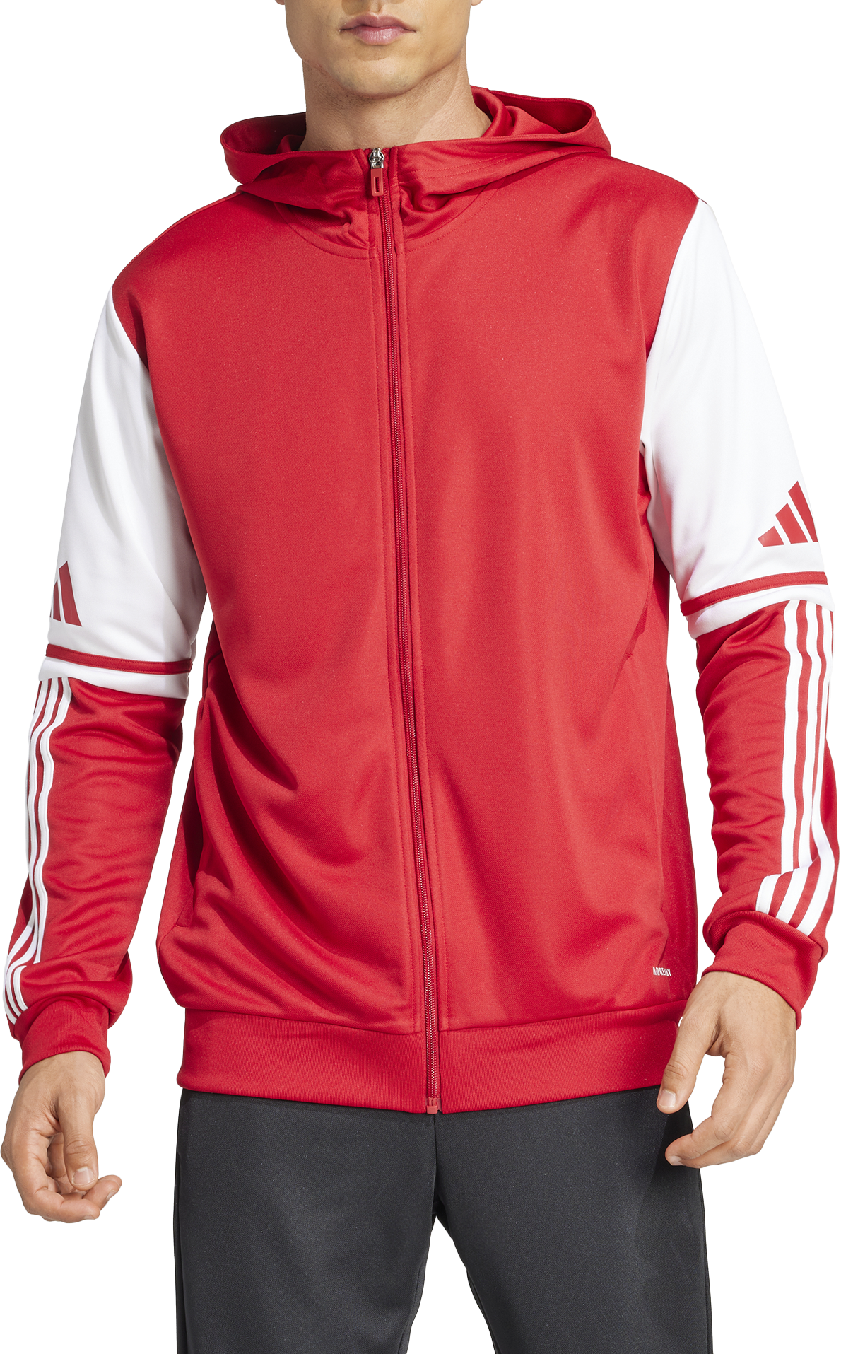 Суитчър adidas Originals SQUADRA25 Hooded Jacket Червено | jd2990, 0