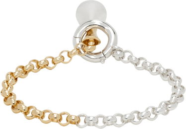 Гривна Bottega Veneta Bottega Veneta Drop Pendant Chain Bracelet Металик | 838147 V507D, 1