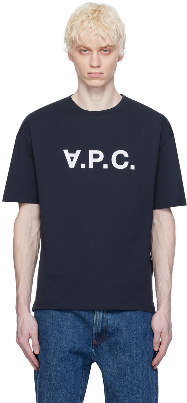 Тениска A.P.C. 'VPC' T-Shirt Тъмно синьо | COFDW-H26324, 0