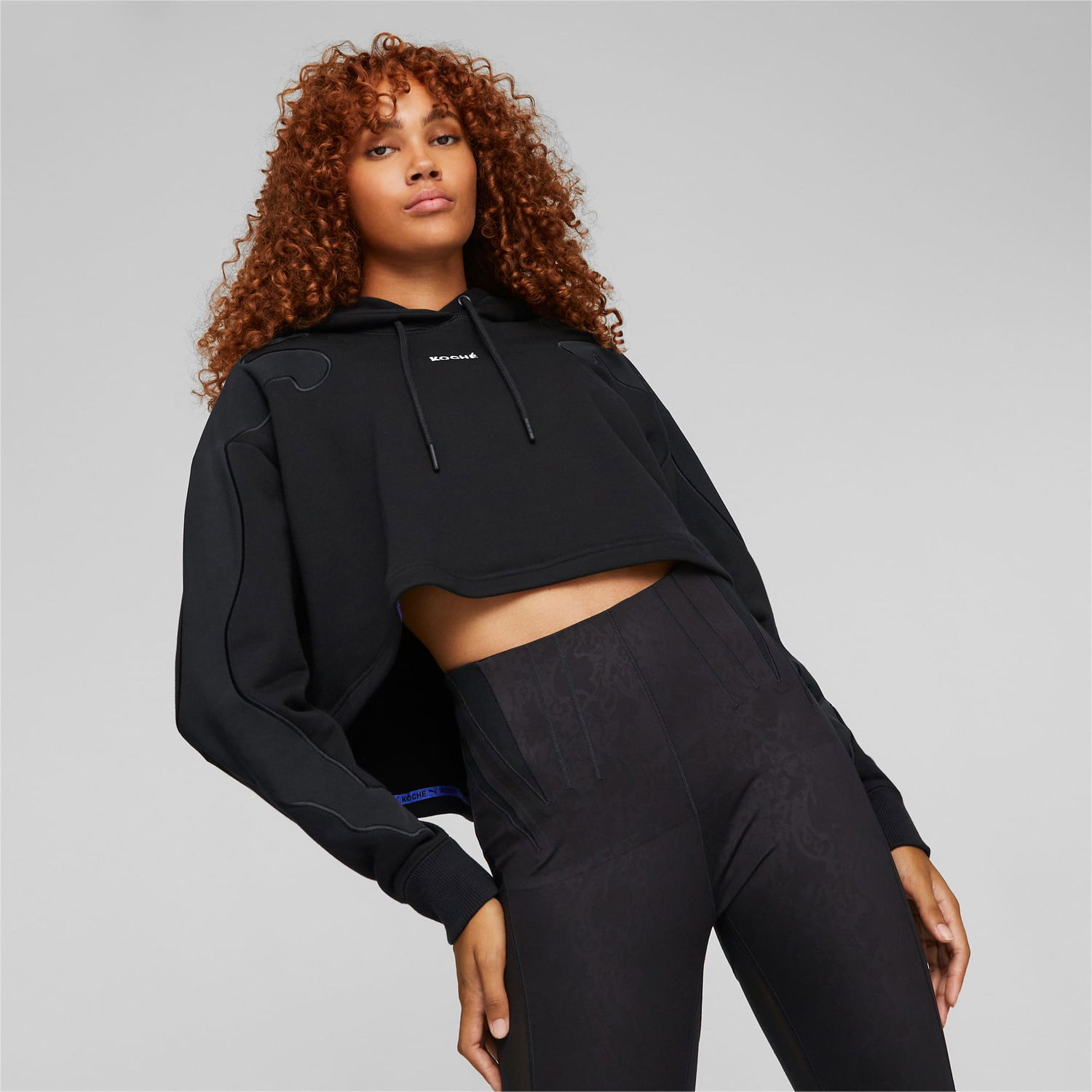 Суитчър Puma x KOCHÉ Cropped Hoodie Черно | 535986_01, 0