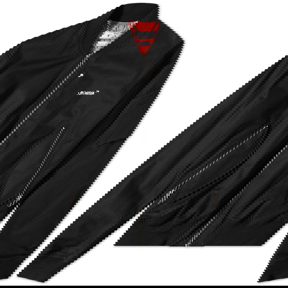 Diagonal Tab Bomber Jacket, 0