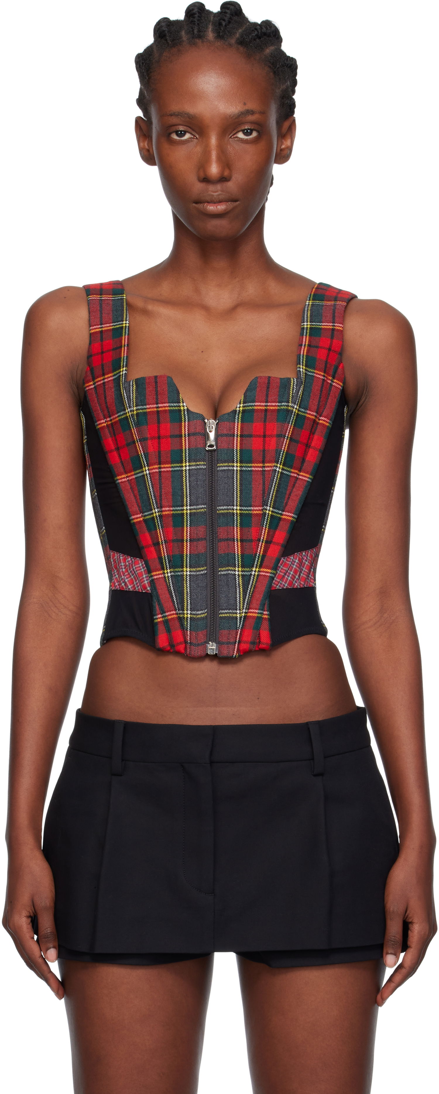 Съкратен топ Vivienne Westwood Vivienne Westwood Juliet Plaid Corset Top Многоцветен | 1503004D-W0176-, 0