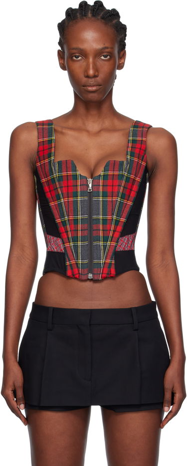 Съкратен топ Vivienne Westwood Vivienne Westwood Juliet Plaid Corset Top Многоцветен | 1503004D-W0176-, 0