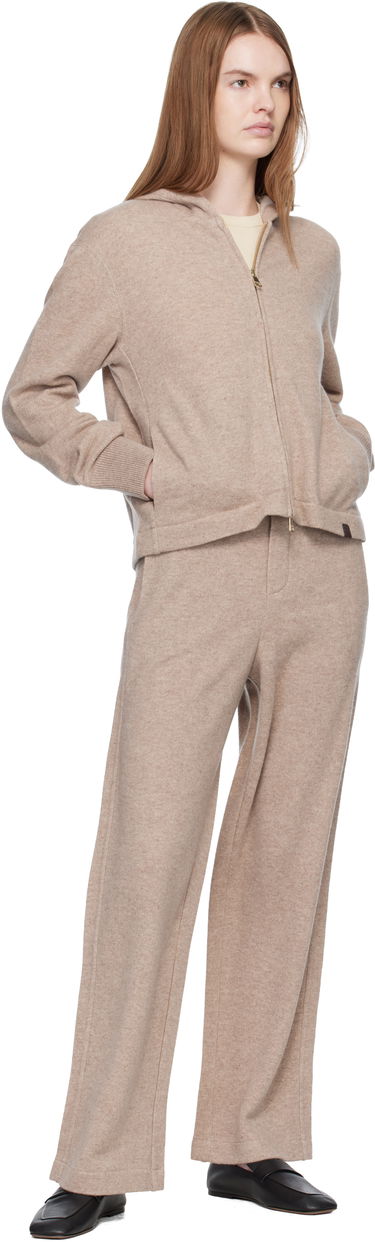 Суитчър Max Mara Full-Zip Knitted Hoodie Mxpfilm Бежово | 2611921058600, 3