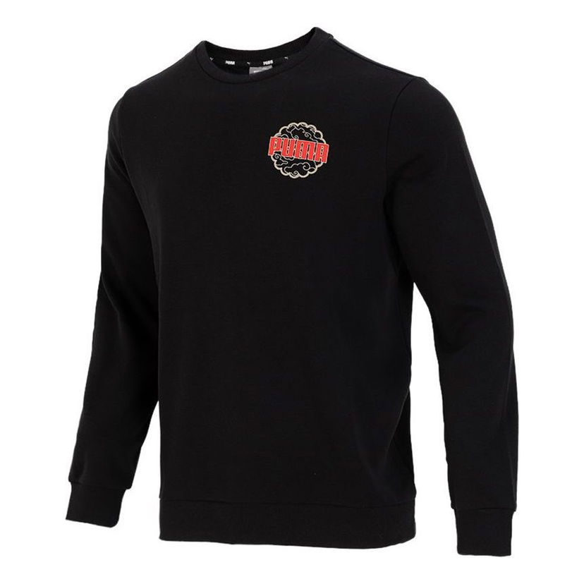 Пуловер Puma Puma Logo Round Neck Pullover Черно | 532912-01