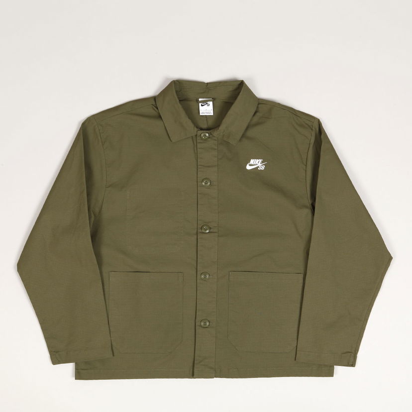 Яке Nike SB Agnostic Icon Coach Jacket Olive White Зелено | FZ4081-222