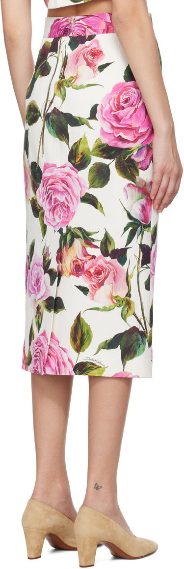 Пола Dolce & Gabbana Dolce&Gabbana Rose Printed Pencil Midi Skirt Многоцветен | F4CVPT FSRQJ, 2