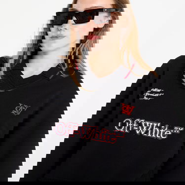 Суитчър Off-White Sporty Crop Polo Sweatshirt Черно | OWBA07BF25FLE0011026, 1