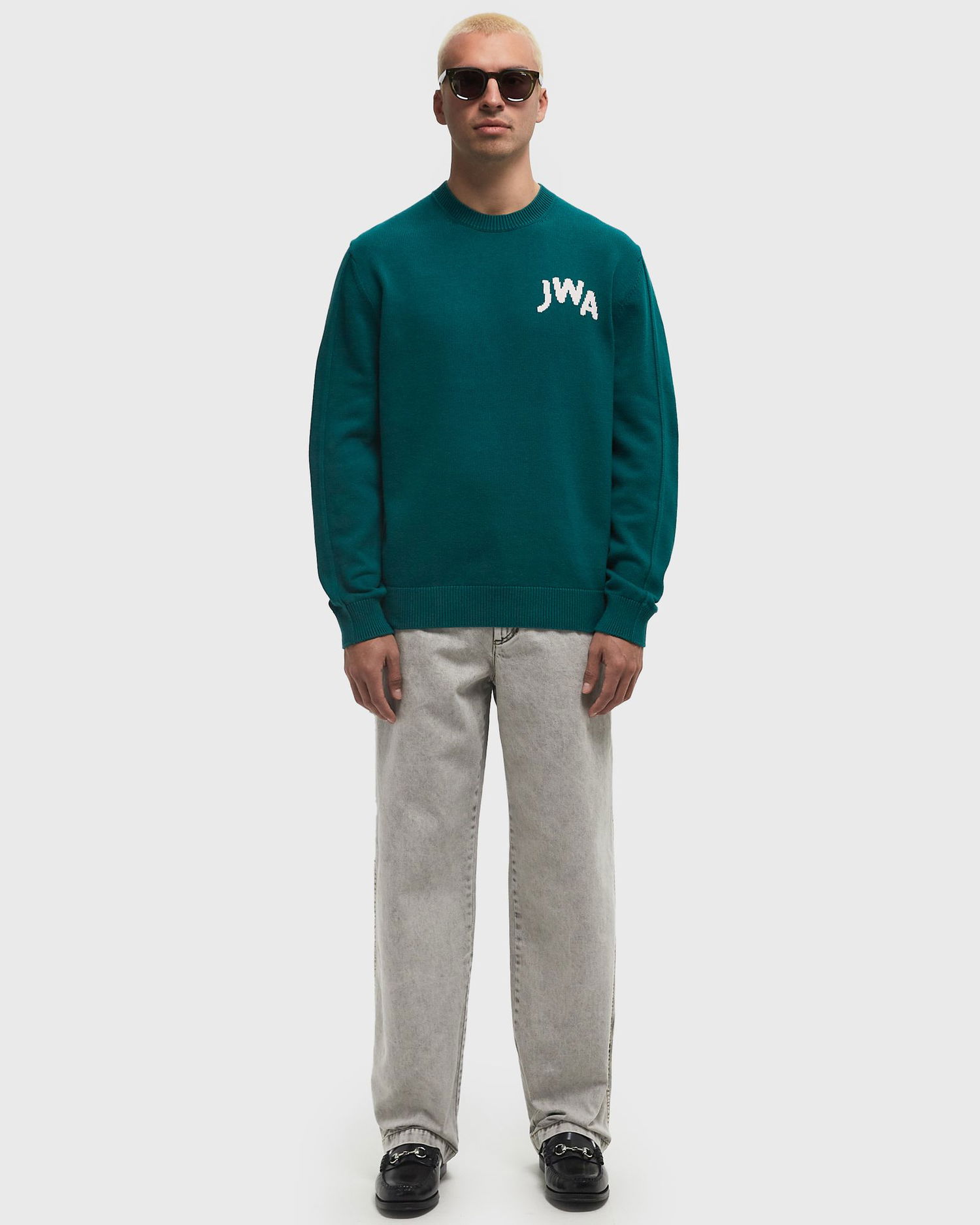 Пуловер JW Anderson JW Anderson JWA Crew Neck Jumper Зелено | KW1348-YN0398-540, 1