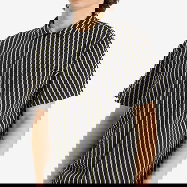 Риза YMC YMC Malick Seersucker Stripe Vacation Shirt, Size Large Тъмно синьо | P2YMG-40, 5