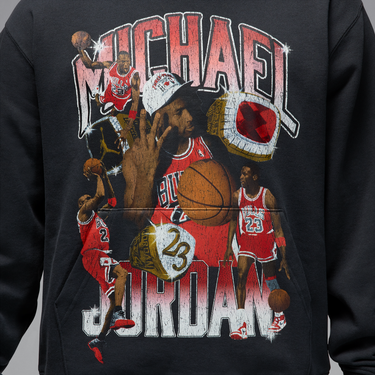 Суитчър Jordan Jordan Flight Fleece Graphic Print Hoodie Черно | HJ4396-045, 3