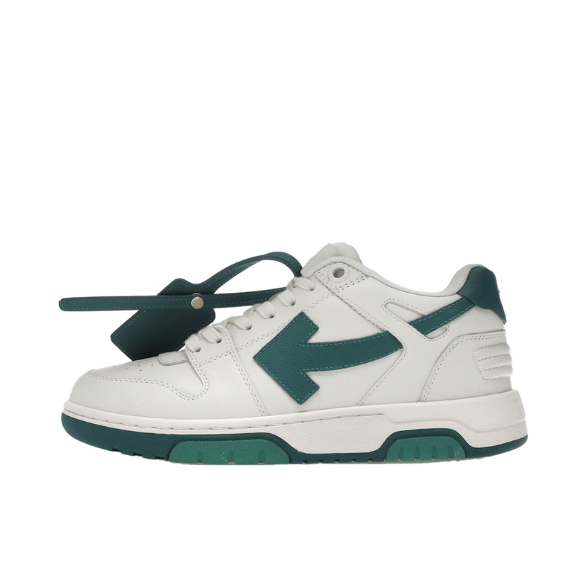 Кецове и обувки Off-White Out Of Office OOO Low Tops White Green (FW22) Бяло | OMIA189F22LEA0010155