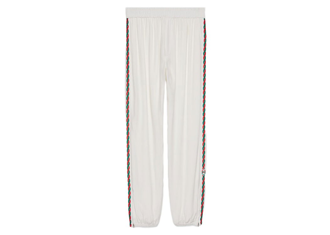 Спортни панталони Gucci Interlocking G Embroidery Track Pants White Бяло | 690472 Z8AXZ 9743, 0