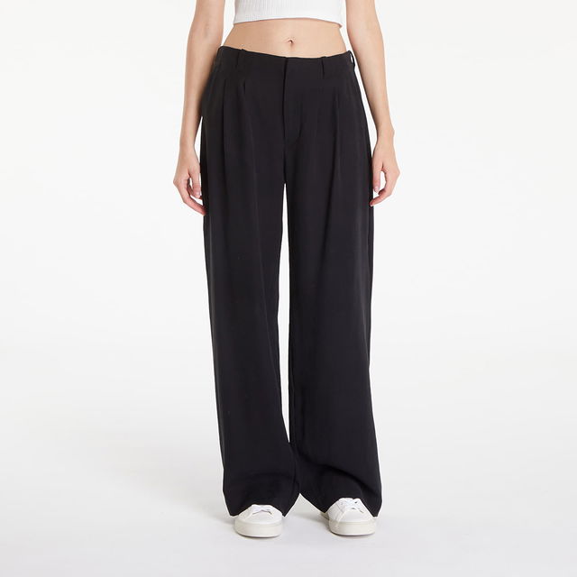 Viscose Relaxed Chino Pants Black