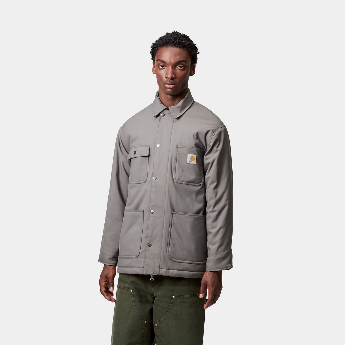 Палта Carhartt WIP Carhartt WIP Leroy Chore Coat Сиво | I035343_7, 1