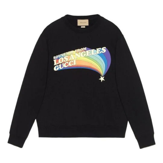 Суитчър Gucci Souvenir From Los Angeles Sweatshirt Black Черно | 626990 XJEIN 1082, 0