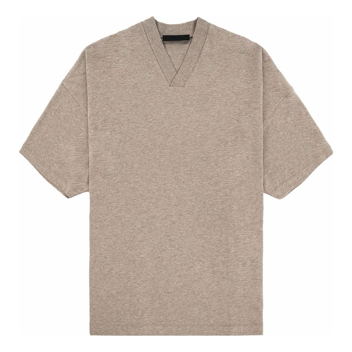 Тениска Fear of God Essentials V-Neck T-Shirt Кафяво | 125BT234114F, 0