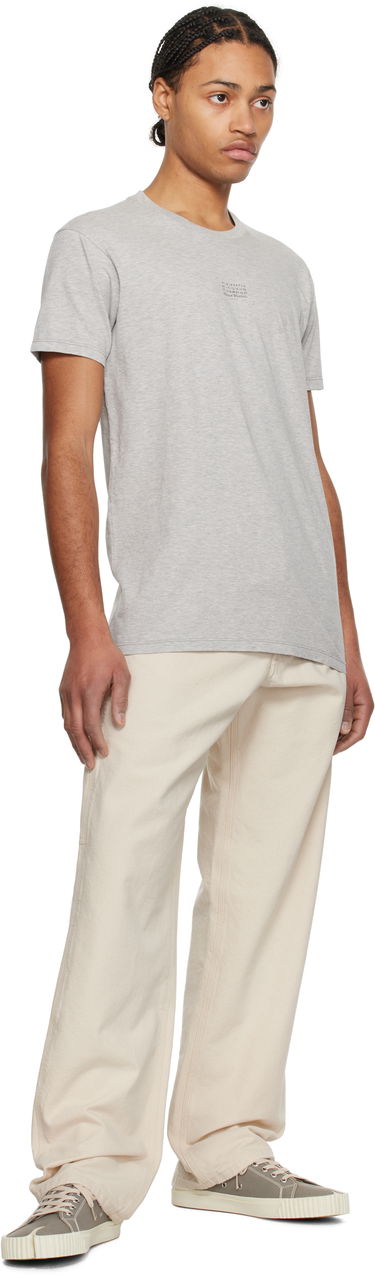 Тениска Maison Margiela Maison Margiela Stamp Logo T-Shirt Сиво | S50GC0706 M20086, 3