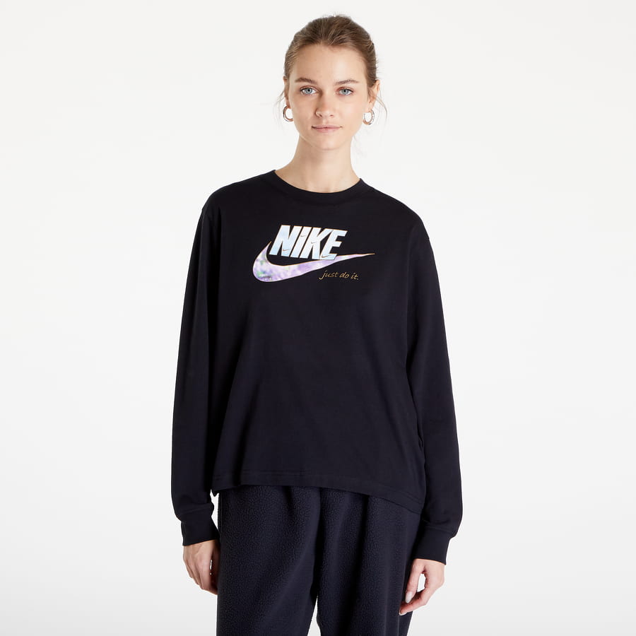 Тениска Nike Long-Sleeve W Черно | DV9945-010, 0