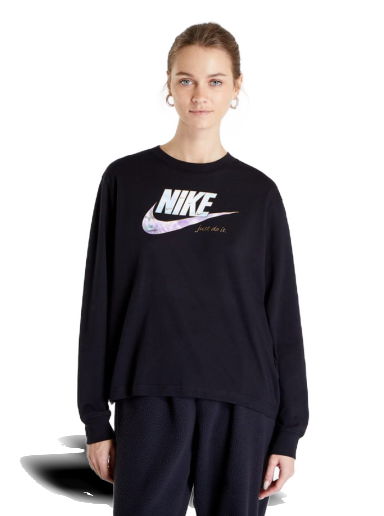 Тениска Nike Long-Sleeve W Черно | DV9945-010