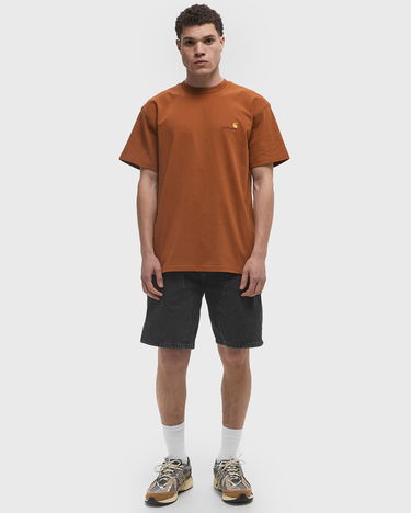 Тениска Carhartt WIP American Script T-Shirt Кафяво | I029956-2LW.XX, 2