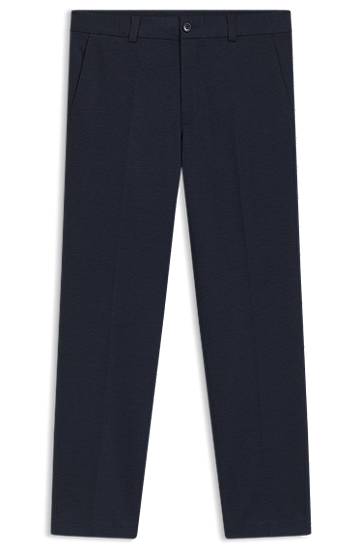 Панталони BOSS Extra Slim Fit Micro-Print Stretch Jersey Trousers Тъмно синьо | 50544601, 0