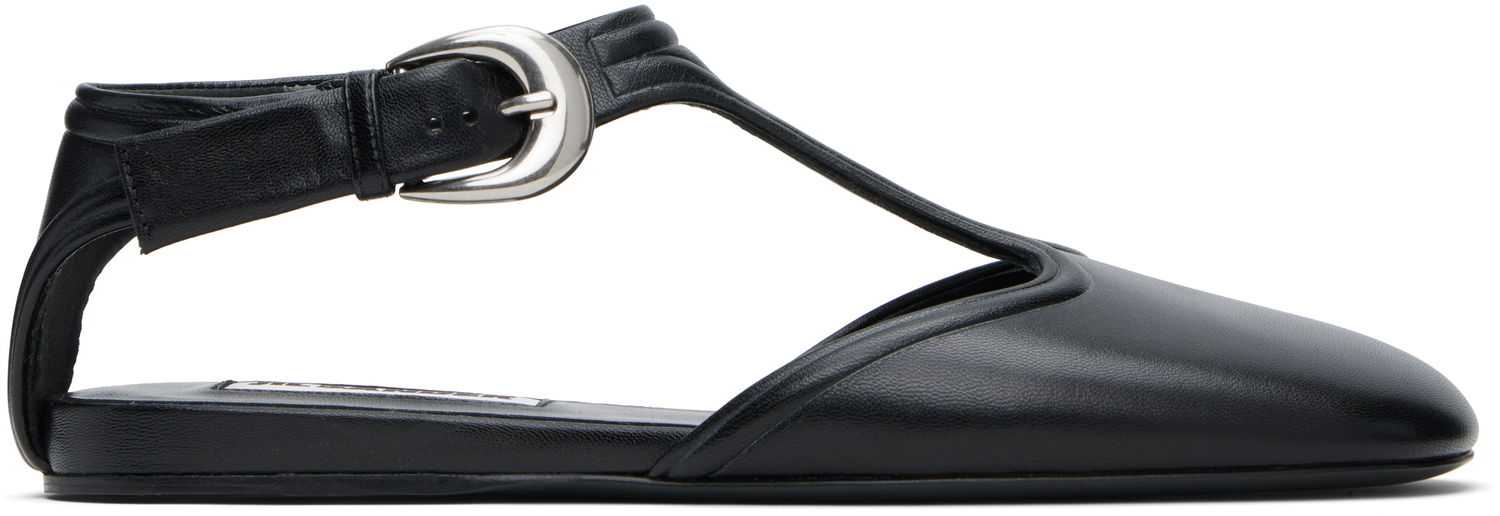 Кецове и обувки Jil Sander Jil Sander Mary Jane Ballerina Flats Черно | J16WP0131_P8226, 0