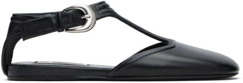 Кецове и обувки Jil Sander Jil Sander Mary Jane Ballerina Flats Черно | J16WP0131_P8226