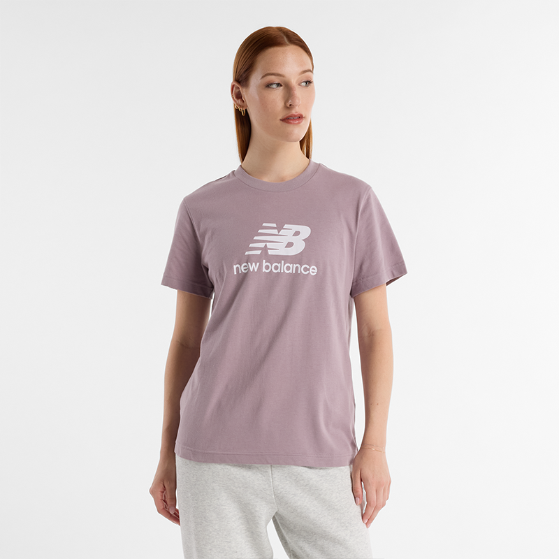 Тениска New Balance NB T-Shirt Лилаво | Dámske tričko New Balance WT41502ICW – ružové, 0