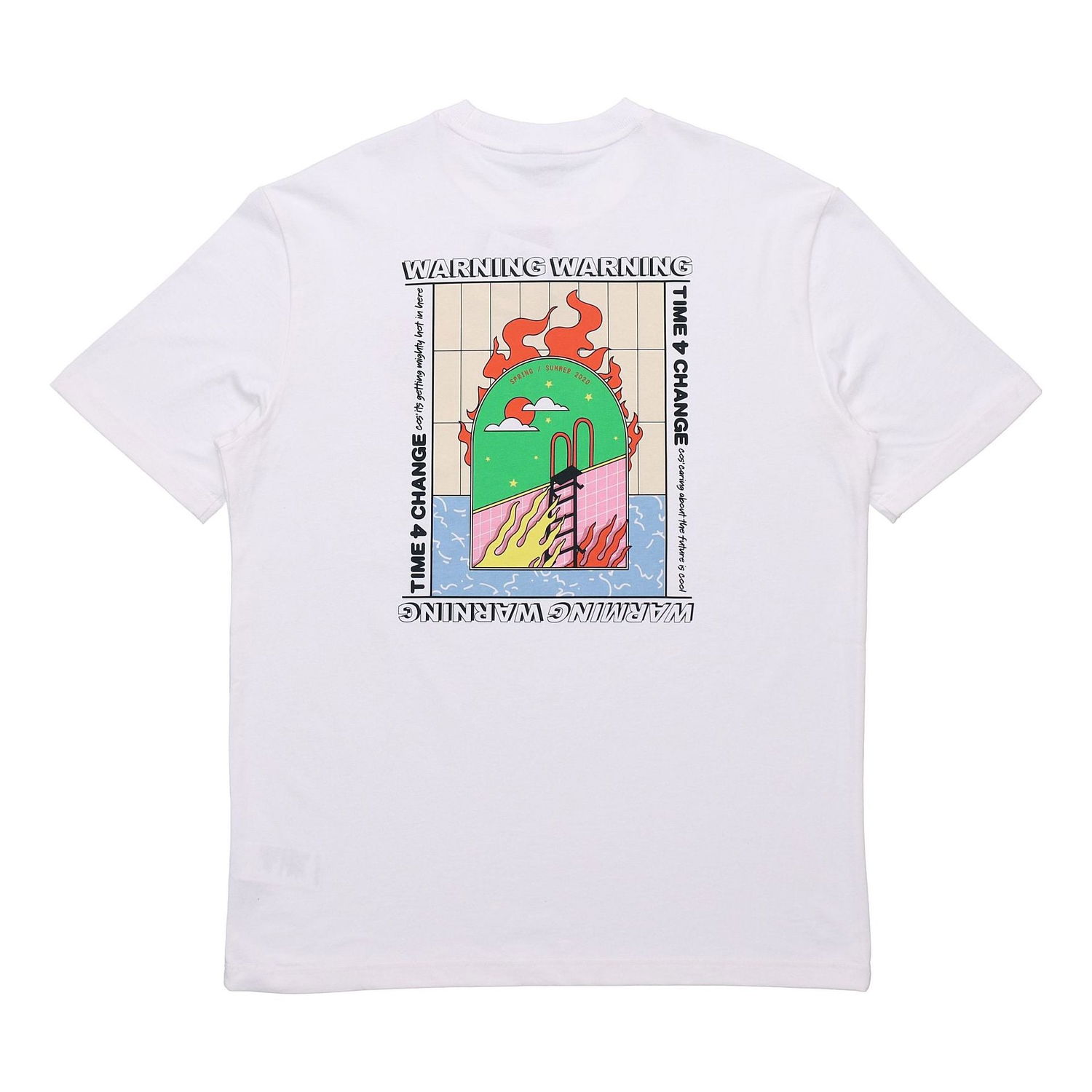 Тениска Puma Back Pattern Printing Short Sleeve T-Shirt Бяло | 597337-02, 0
