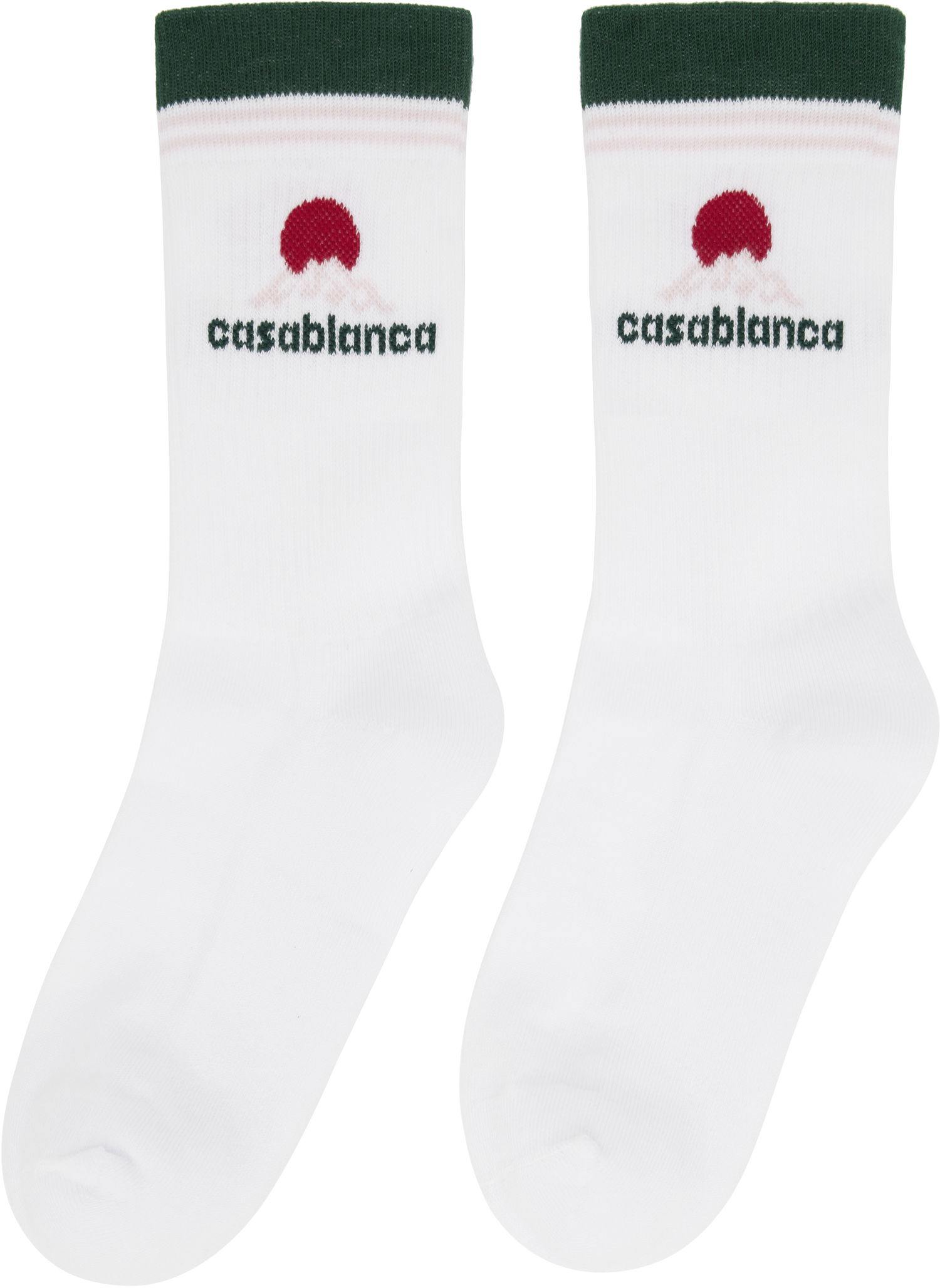Чорапи Casablanca Casablanca Montagne Socks Бяло | APF25-ACC-010-05, 1