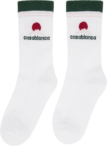 Чорапи Casablanca Casablanca Montagne Socks Бяло | APF25-ACC-010-05, 1