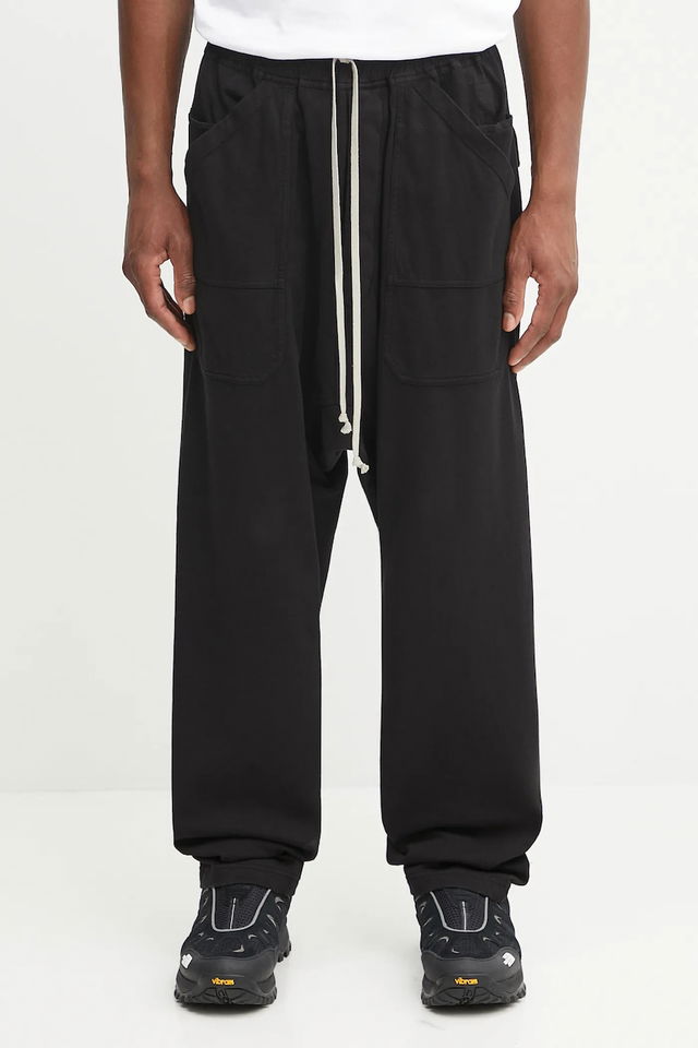 Rick Owens DRKSHDW Classic Cargo Drawstring Cotton Sweatpants