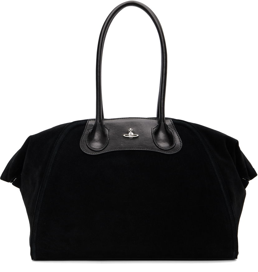 Голяма пазарска чанта Vivienne Westwood Shirley Holdall Tote Черно | 4701000FW-L007E-