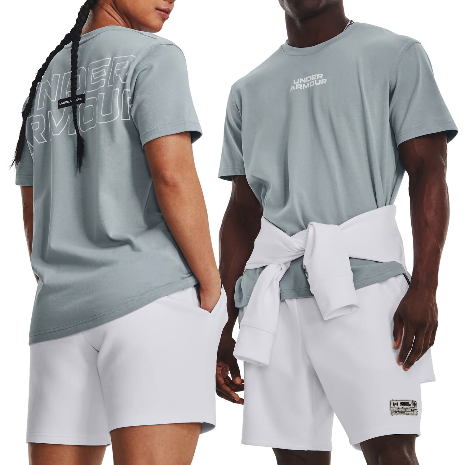 Тениска Under Armour OUTLINE HEAVYWEIGHT TEE Сиво | 1379109-465, 0