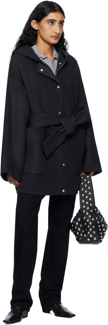 Палта Khaite Khaite Hessner Hooded Belted Coat Сиво | 7129547, 3