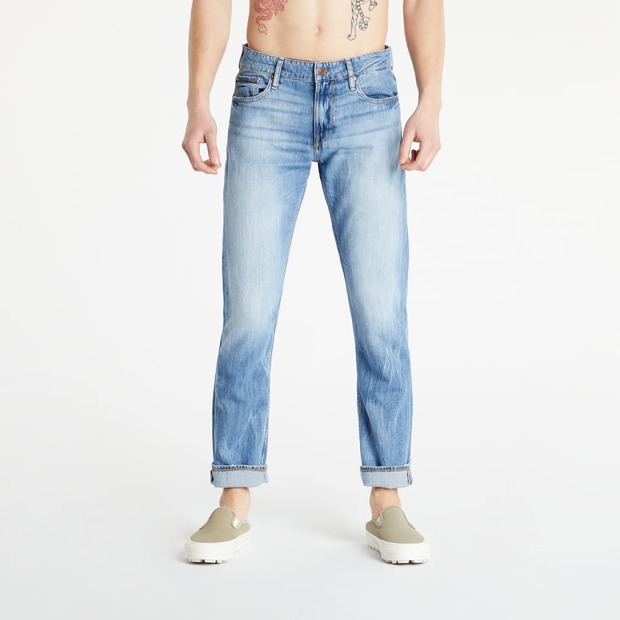 Дънки GUESS Jeans Linen blend Slim Tapered Синьо | M2GAS2D4MI2-TRPN, 0