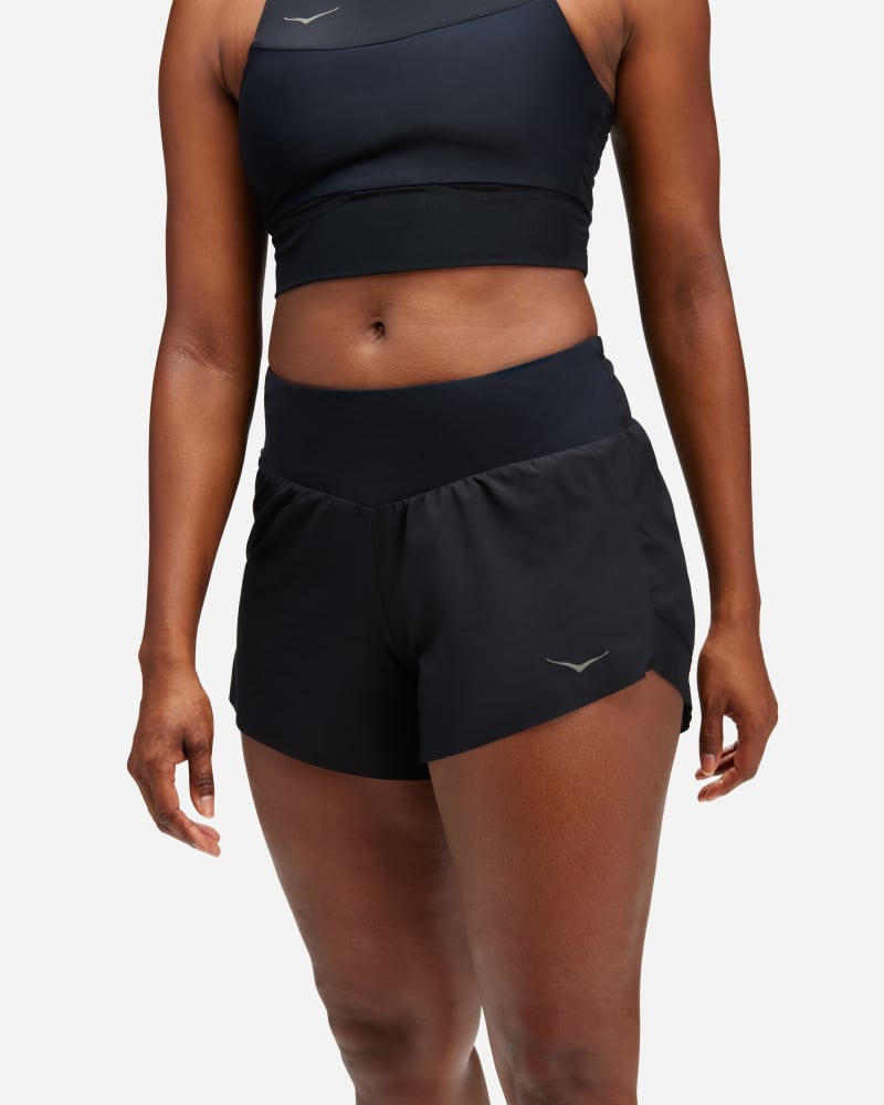 Къси панталони Hoka One One Glide 4 Inch Running Shorts Черно | 1151091-BLK, 0